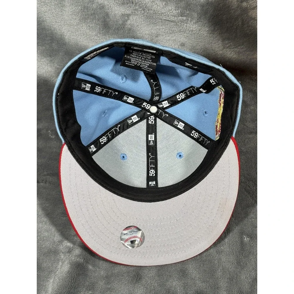 Detroit Tigers Hat Cap Fitted Mens 7 1/8 Blue MLB Baseball 2005 All Star New Era